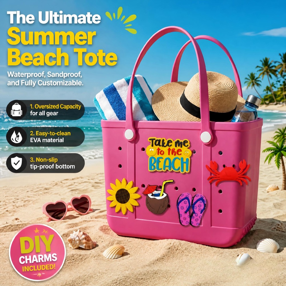 Borsa da spiaggia grande in EV - Tote Bag Beach recensione e prezzo