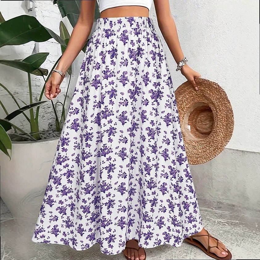 Gonna Midi Bohemien a Stampa F - Midi Skirt Floral recensione e prezzo