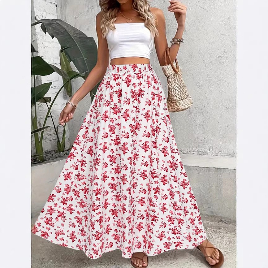 Gonna Midi Bohemien a Stampa F - Midi Skirt Floral recensione e prezzo